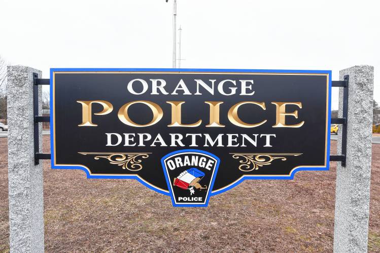 The Orange Police Department sign.