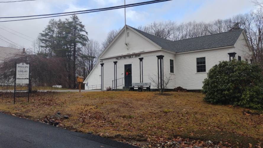 Phillips Free Public Library in Phillipston. The town’s Community Preservation Committee will review a proposal to spend $47,900 for repairs to the library’s floor at a meeting on April 11.