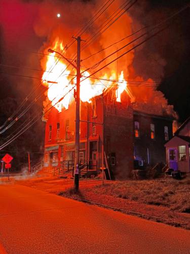 A fire at the Otter River Pub and Red Onion Pool Hall was reported late Wednesday evening. No one was injured, but the building was a total loss, according to fire officials.