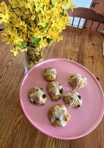 Like many Christian traditions and foods, the buns were probably adapted from pagan practice. They supposedly honored Eostre, a Saxon goddess of fertility, whose name inspired not only Easter but estrogen. She, not the New Testament, was also the probable root of the association of Easter with eggs and bunnies.