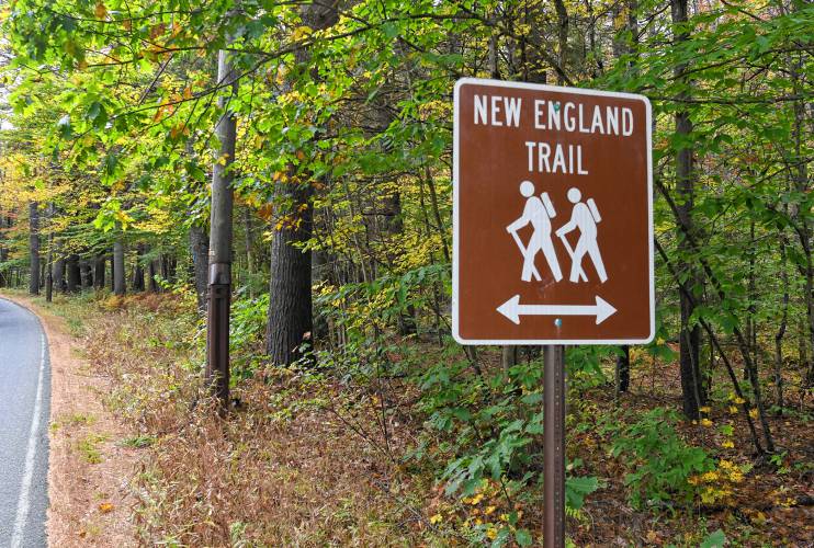 The New England Trail crosses Route 78 in Warwick near where a woman’s dismembered body was found in 1989.