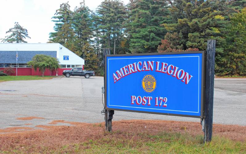 The sign outside Orange American Legion Post 172.