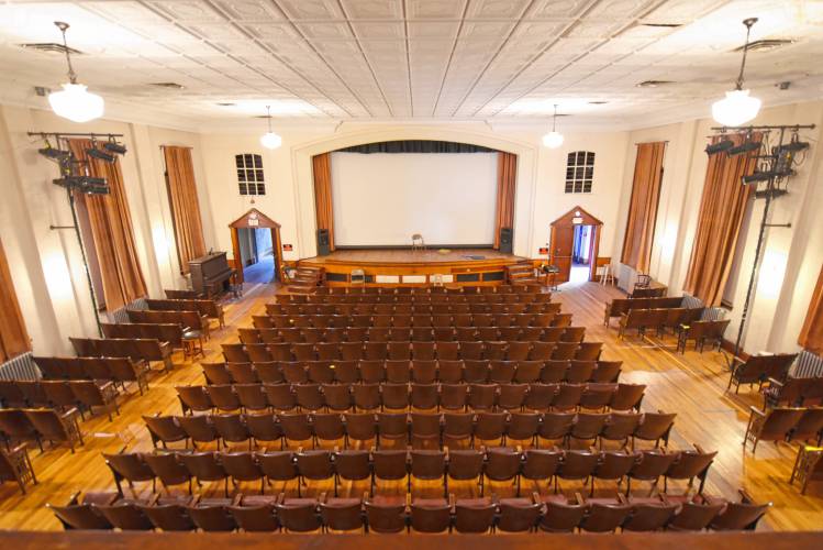 The second floor of Memorial Hall in Shelburne Falls has been home to Pothole Pictures since 1995. Film screenings begin at 7:30 p.m., with a half-hour of live music at 7 p.m. Tickets are $6 for adults and $4 for children ages 12 and younger.