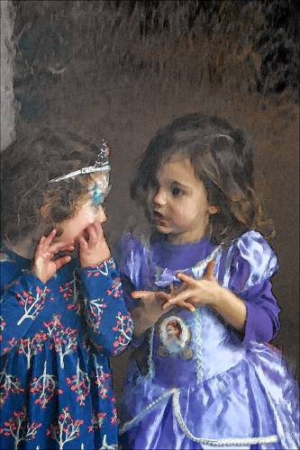 Carol Dunn, of Hanover, Connecticut, was awarded second place for her piece “Sharing Royal Secrets.” 