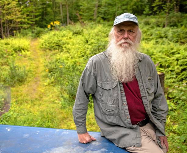 Bill Stubblefield, pictured at his home in Wendell in 2021, testified on Wednesday in favor of bill H.4150 that aims to change forest management and conservation efforts in the state.
