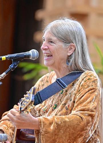 Sarah Pirtle of Shelburne Falls is a co-organizer the festival. At the age of 12, Pirtle taught herself how to play guitar using Seeger’s “Folksinger Guitar Guide.” Later, as the principle founder of the Children’s Music Network, she met Seeger, who was very supportive of her work.