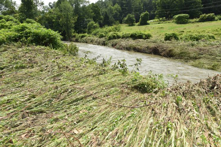 The South River overflowed its banks in July, flooding Natural Roots Farm in Conway. Natural Roots was recently awarded $10,000 through the Farm Resiliency Fund.