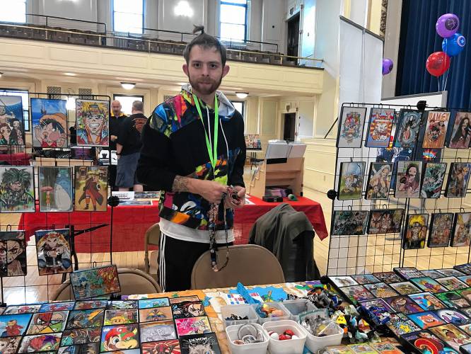 Artist MJ Clark of Nerdy Kid Designs showcases his fan art at last year's Comic Book Fest. This year’s Comic Book Fest will take place on Saturday, Oct. 14. 