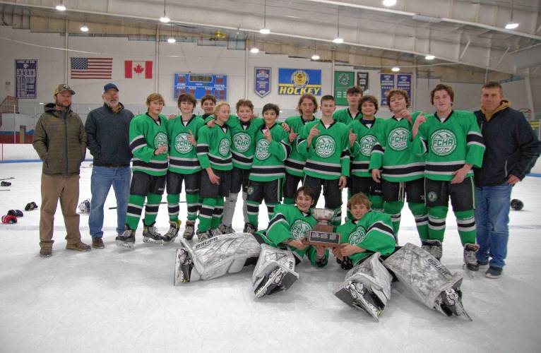 Franklin County Hockey Association 14U Green earned a second Greater Springfield League title in as many years, repeating as champions thanks to Sunday’s win over Ludlow at the Olympia Ice Center in West Springfield.